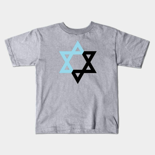 Individualist Anarchist Magen David Kids T-Shirt by dikleyt
